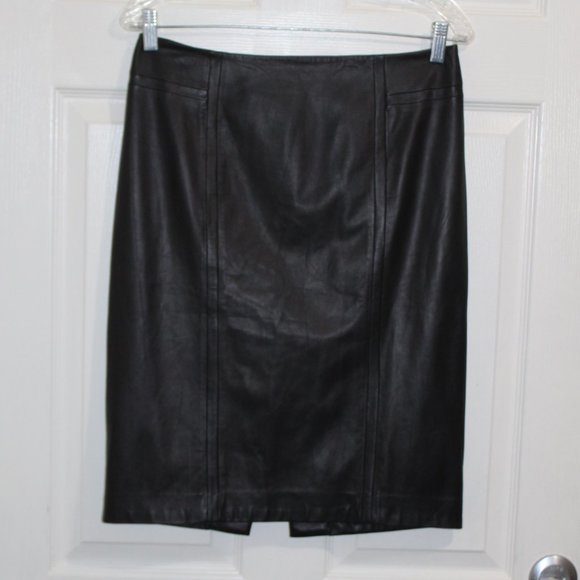 Ellen Tracy Dresses & Skirts - Ellen Tracy Women 4 Genuine Leather Skirt